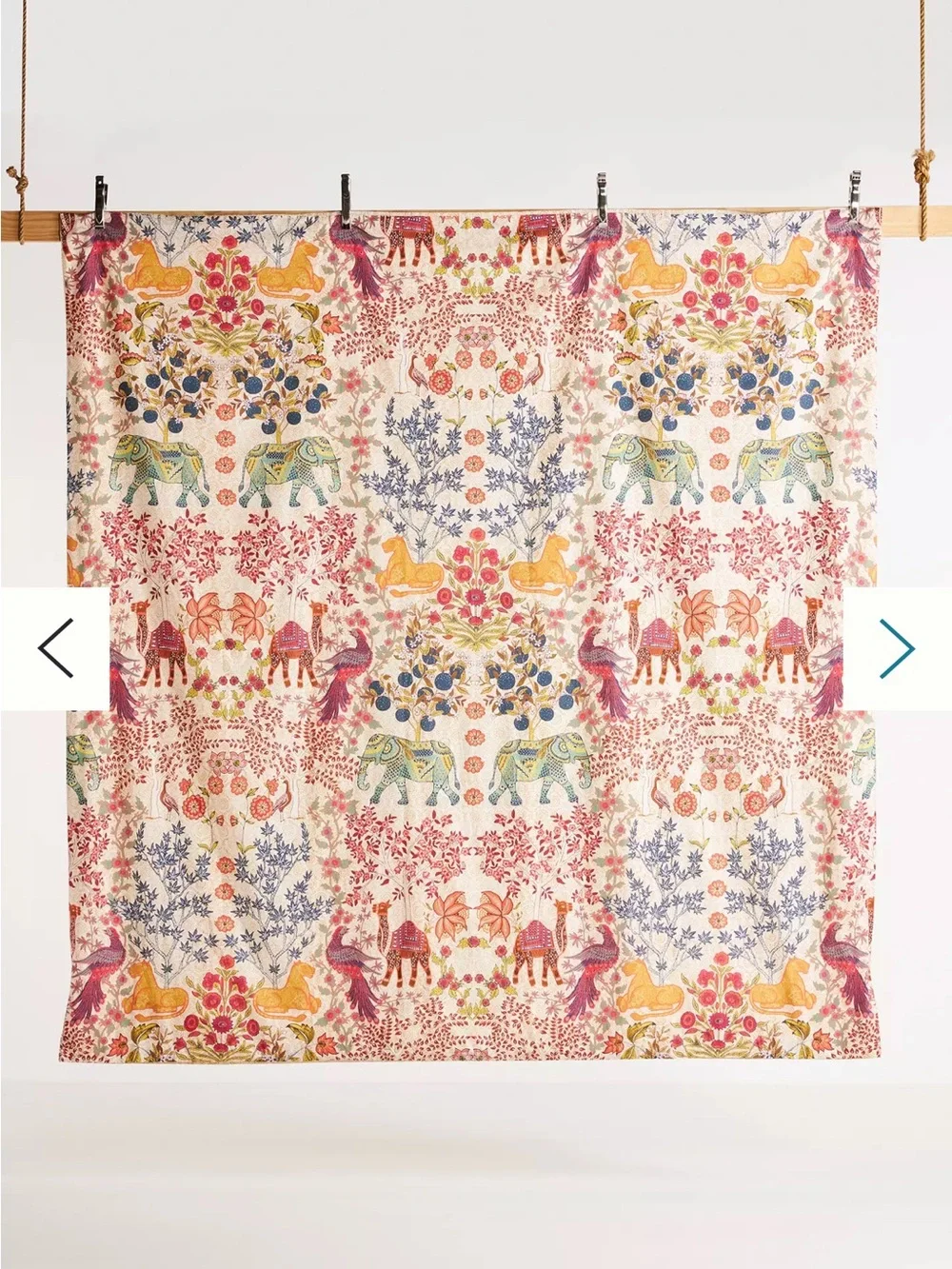 Anthropologie Desert Garden Duvet, organic cotton